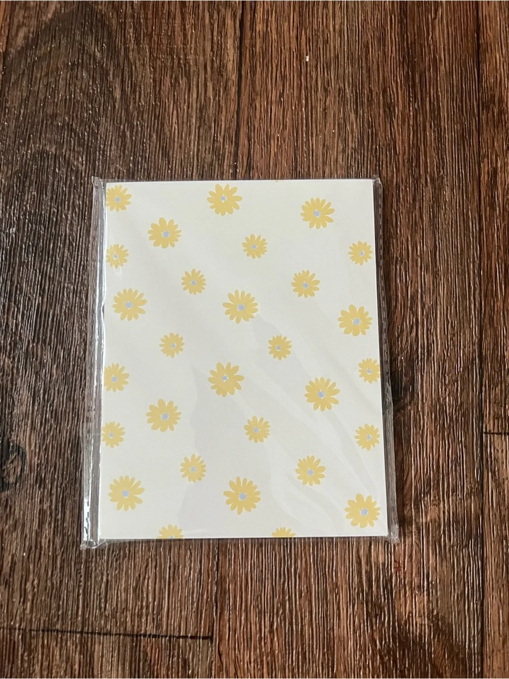 Forever 21 Pink Checker & Yellow Daisy Note Card Bundle